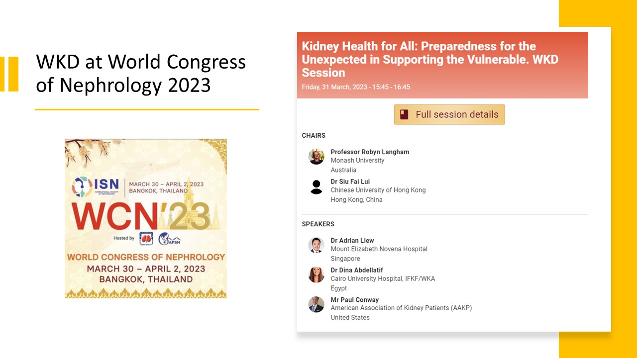 World Congress of Nephrology IFKF WKA